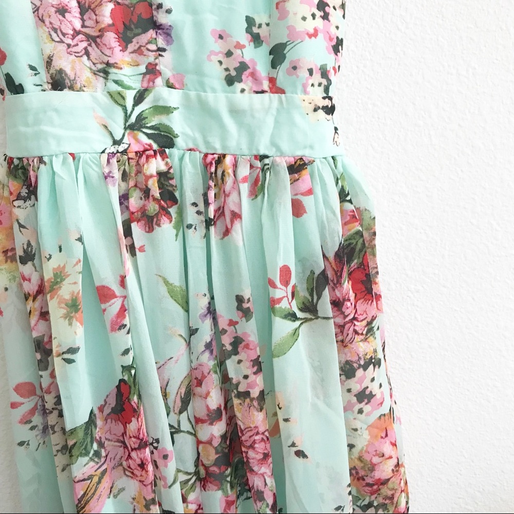 ☀️LAST1️⃣//MINT GREEN FLORAL DRESS - Picture 7 of 14